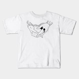 Black & white Elegant Art 21 Kids T-Shirt